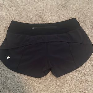 Black Lululemon shorts size 4